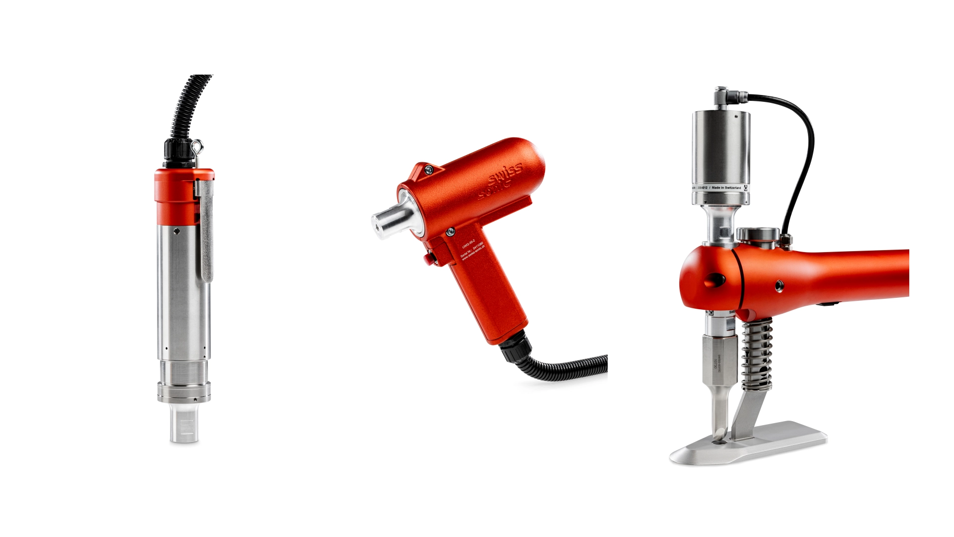 Portable ultrasonic hand-held tool for cutting welding and riveting